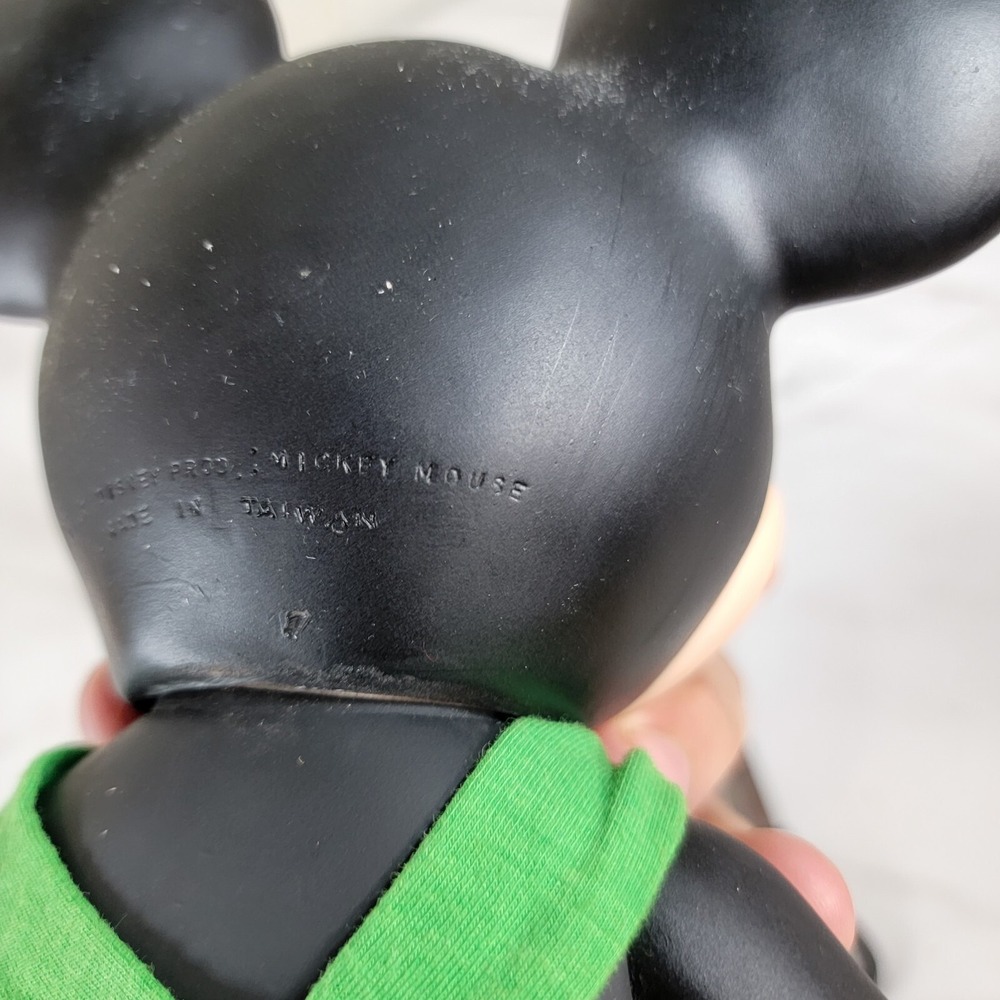 Vintage Rare 1977 Walt Disney Mickey Mouse Remco Toys Vinyl 15" Figure Overalls - Picture 14 of 16